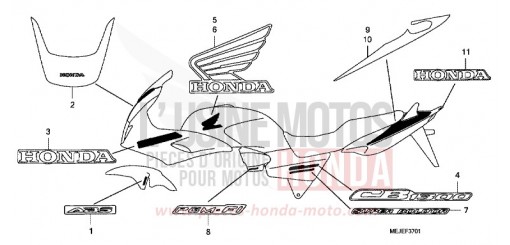 MARQUE (CB1300S/SA) CB1300SA7 de 2007